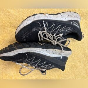 Merrell Bravado Black Trail Running Shoes with White Speckled Midsole